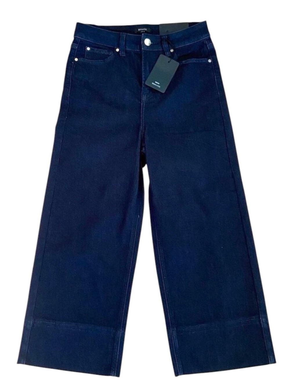 Rw&co. wide leg high rise dark wash jeans polished versatile style flattering 27